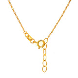 Collar (corazón) en oro amarillo 10kt. 45cm