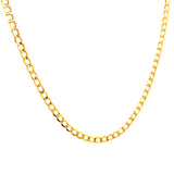 Cadena (Gourmet Hueca) en oro amarillo 10kt. 50cm