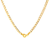 Cadena (Gourmet Hueca) en oro amarillo 10kt. 50cm