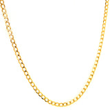 Cadena (Gourmet Hueca) en oro amarillo 10kt. 60cm