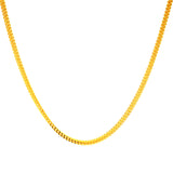 Cadena (Espiga Hueca) en oro amarillo 10kt. 45cm