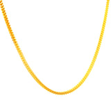 Cadena (Espiga Hueca) en oro amarillo 10kt. 45cm