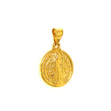 Dije (San Benito) en oro amarillo 18kt.