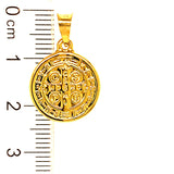 Dije (San Benito) en oro amarillo 18kt.