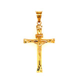 Dije (crucifijo) en oro amarillo 18kt.