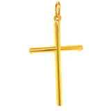 Dije (cruz) en oro amarillo 18kt.