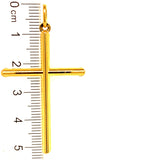 Dije (cruz) en oro amarillo 18kt.