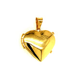 Relicario (corazón) en oro amarillo 18kt.
