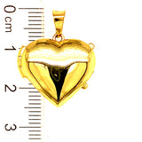 Relicario (corazón) en oro amarillo 18kt.