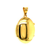 Relicario (ovalado) en oro amarillo 18kt.