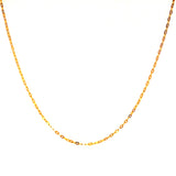 Cadena rolo en oro amarillo  18kt. 45cm