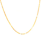 Cadena rolo en oro amarillo  18kt. 45cm