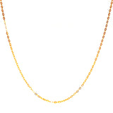 Cadena rolo en oro amarillo  18kt. 50cm