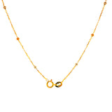 Cadena (bolitas) en oro tres tonos 18kt. 45cm