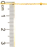 Cadena (bolitas) en oro tres tonos 18kt. 45cm