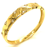 Trío de anillos con circones en oro amarillo 10kt.