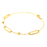 Pulsera en oro amarillo 10kt. 17/19cm