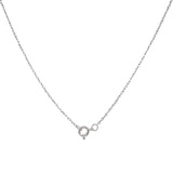 Collar con rubí (Cabouchon) y diamantes en oro blanco 10KT. 45cm