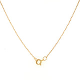 Collar con rubí en oro amarillo 10KT. 45cm