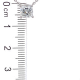 (LD) Collar con diamante de laboratorio en oro blanco 14kt. 41/46CM D-0.75CTS.