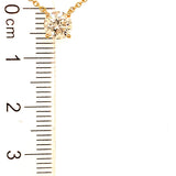 (LD) Collar con diamante de laboratorio en oro amarillo 14kt. 41/46CM D-0.50CTS.