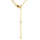 (LD) Collar con diamante de laboratorio en oro amarillo 14kt. 41/46CM D-0.50CTS.