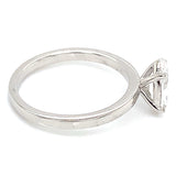 (LD) Anillo con diamante de laboratorio en oro blanco 14kt. D-1.00CTS.