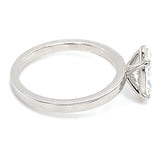 (LD) Anillo con diamante de laboratorio en oro blanco 14kt. D-1.50CTS.