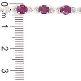 Pulsera de rubí en plata 925