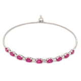 Pulsera de rubí en plata 925