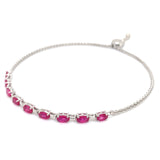 Pulsera de rubí en plata 925
