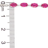 Pulsera de rubí en plata 925
