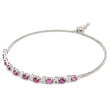 Pulsera de cuarzo rubí en plata 925