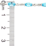 Pulsera (ajustable) con cuarzo azul en plata 925