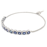 Pulsera de cuarzo de tanzanita en plata 925 13TAC-5.1CTS.