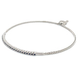 Pulsera de cuarzo de tanzanita en plata 925 24TAC-0.4CTS.