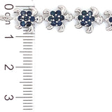 Pulsera de zafiros en plata 925 49SA-1.8CTS.