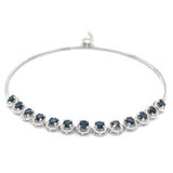 Pulsera de zafiros en plata 925 13SA-2.4CTS.