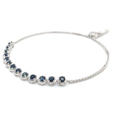 Pulsera de zafiros en plata 925 13SA-2.4CTS.