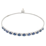 Pulsera de zafiros en plata 925 12SA-2.6CTS.
