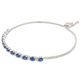 Pulsera de zafiros en plata 925 12SA-2.6CTS.