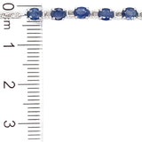Pulsera de zafiros en plata 925 12SA-2.6CTS.