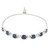 Pulsera de zafiros en plata 925 14SA-2.1CTS.