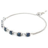 Pulsera de zafiros en plata 925 14SA-2.1CTS.