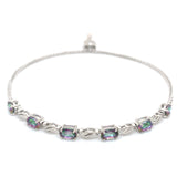 Pulsera de cuarzo místico en plata 925 6RQZ-2.6CTS.