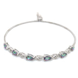 Pulsera de cuarzo místico en plata 925 6RQZ-2.2CTS.