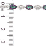Pulsera de cuarzo místico en plata 925 6RQZ-2.2CTS.