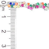 Pulsera de cuarzo multicolor  en plata 925 56NSSA-2.5CTS.