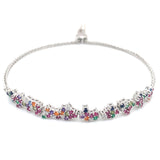 Pulsera de cuarzo multicolor en plata 925 82NSSA-2.7CTS.
