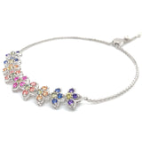 Pulsera de cuarzo multicolor  en plata 925 37NSSA-3.2CTS.